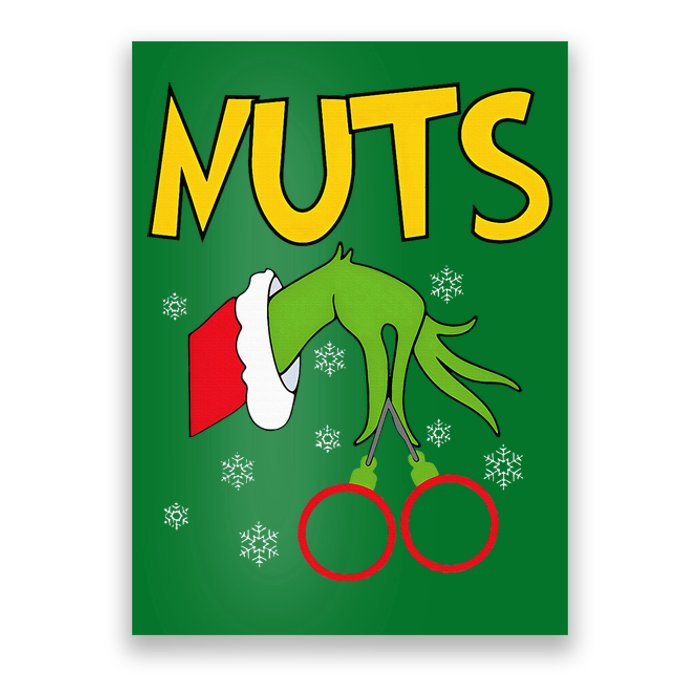 Chest Nuts Matching Chestnuts Funny Christmas Couples Nuts Poster