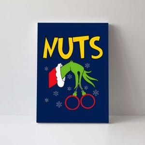 Chest Nuts Matching Chestnuts Funny Christmas Couples Nuts Canvas