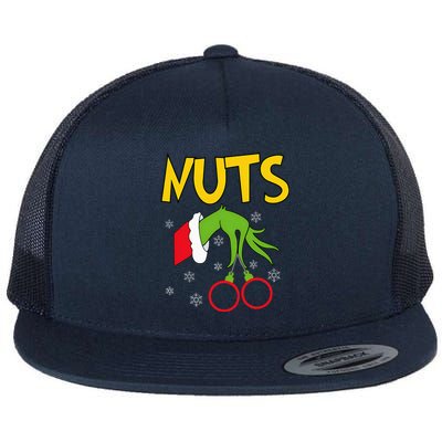 Chest Nuts Matching Chestnuts Funny Christmas Couples Nuts Flat Bill Trucker Hat