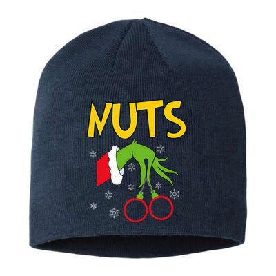 Chest Nuts Matching Chestnuts Funny Christmas Couples Nuts Sustainable Beanie