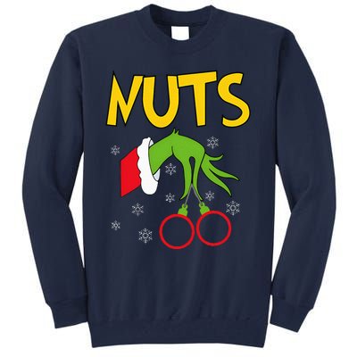 Chest Nuts Matching Chestnuts Funny Christmas Couples Nuts Tall Sweatshirt