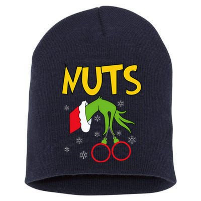 Chest Nuts Matching Chestnuts Funny Christmas Couples Nuts Short Acrylic Beanie