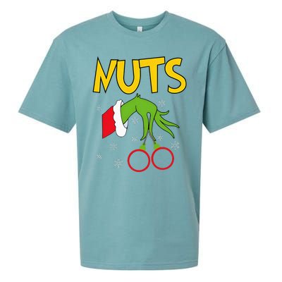 Chest Nuts Matching Chestnuts Funny Christmas Couples Nuts Sueded Cloud Jersey T-Shirt