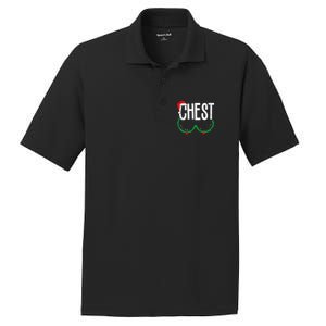 Chest Nuts Matching Chestnuts Funny Christmas Couples PosiCharge RacerMesh Polo