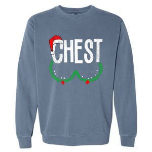 Chest Nuts Matching Chestnuts Funny Christmas Couples Garment-Dyed Sweatshirt