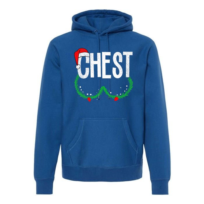 Chest Nuts Matching Chestnuts Funny Christmas Couples Premium Hoodie