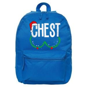 Chest Nuts Matching Chestnuts Funny Christmas Couples 16 in Basic Backpack