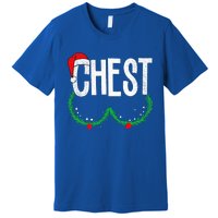 Chest Nuts Matching Chestnuts Funny Christmas Couples Premium T-Shirt