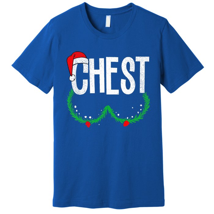 Chest Nuts Matching Chestnuts Funny Christmas Couples Premium T-Shirt