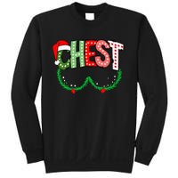 Chest Nuts Matching Chestnuts Funny Christmas Couples Chest Sweatshirt