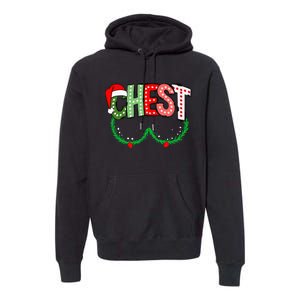 Chest Nuts Matching Chestnuts Funny Christmas Couples Chest Premium Hoodie