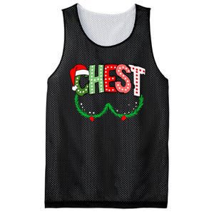 Chest Nuts Matching Chestnuts Funny Christmas Couples Chest Mesh Reversible Basketball Jersey Tank