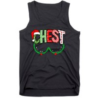 Chest Nuts Matching Chestnuts Funny Christmas Couples Chest Tank Top