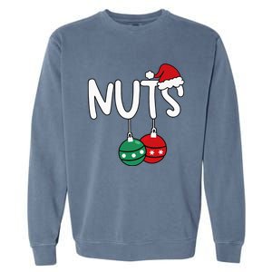 Chest Nuts Matching Chestnuts Xmas Christmas Couples Garment-Dyed Sweatshirt