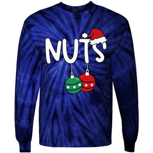 Chest Nuts Matching Chestnuts Xmas Christmas Couples Tie-Dye Long Sleeve Shirt