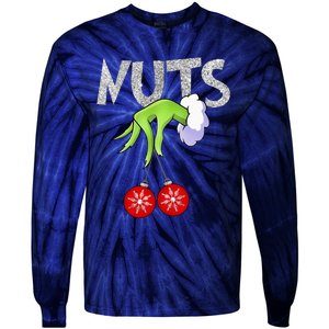 Chest Nuts Matching Chestnuts Xmas Christmas Couples Tie-Dye Long Sleeve Shirt