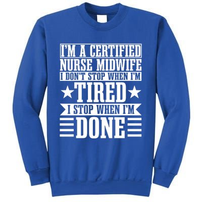 Certified Nurse Midwife Labour Birth Obstetrician Cute Gift Sweatshirt