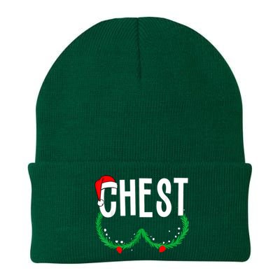 Chest Nuts Matching Chestnuts Funny Christmas Couples Chest Knit Cap Winter Beanie