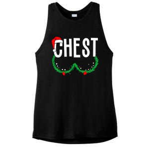 Chest Nuts Matching Chestnuts Funny Christmas Couples Chest Ladies PosiCharge Tri-Blend Wicking Tank