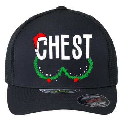 Chest Nuts Matching Chestnuts Funny Christmas Couples Chest Flexfit Unipanel Trucker Cap