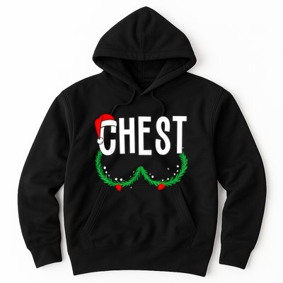 Chest Nuts Matching Chestnuts Funny Christmas Couples Chest Hoodie