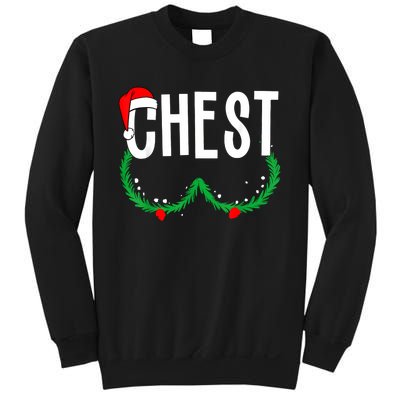 Chest Nuts Matching Chestnuts Funny Christmas Couples Chest Sweatshirt