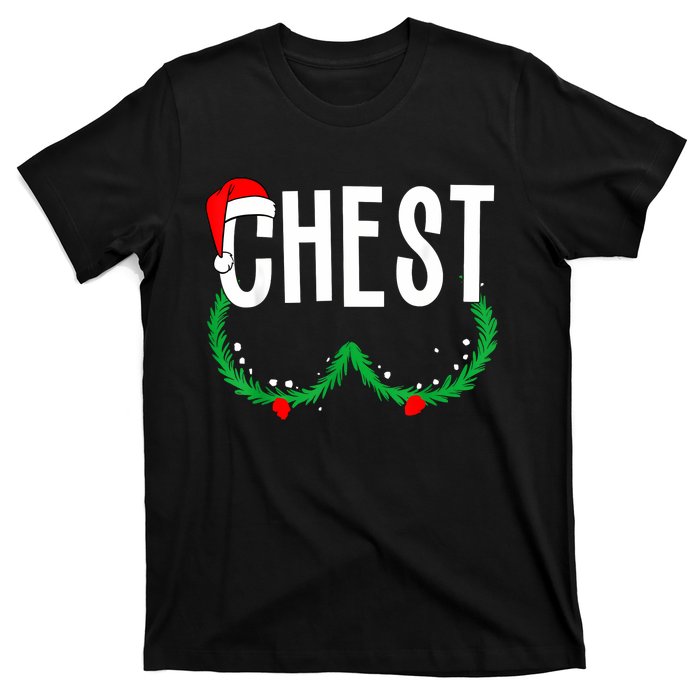 Chest Nuts Matching Chestnuts Funny Christmas Couples Chest T-Shirt