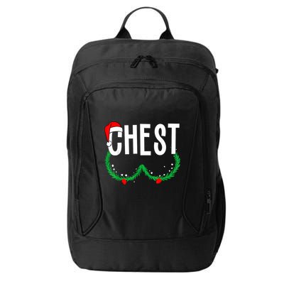Chest Nuts Matching Chestnuts Funny Christmas Couples Chest City Backpack