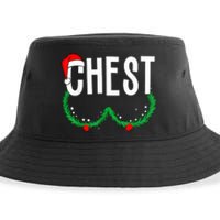 Chest Nuts Matching Chestnuts Funny Christmas Couples Chest Sustainable Bucket Hat