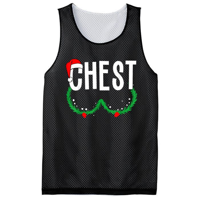 Chest Nuts Matching Chestnuts Funny Christmas Couples Chest Mesh Reversible Basketball Jersey Tank