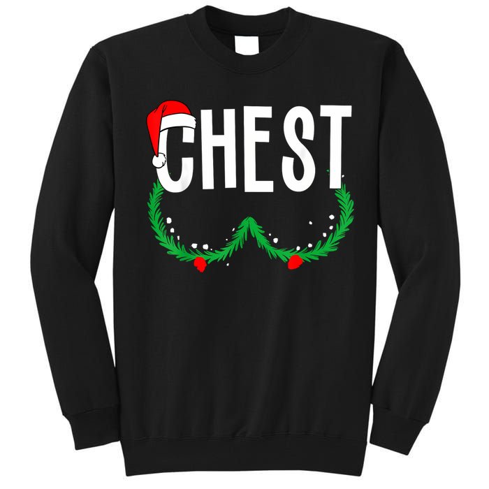 Chest Nuts Matching Chestnuts Funny Christmas Couples Chest Tall Sweatshirt