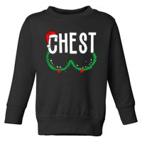 Chest Nuts Matching Chestnuts Funny Christmas Couples Chest Toddler Sweatshirt