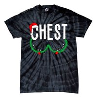 Chest Nuts Matching Chestnuts Funny Christmas Couples Chest Tie-Dye T-Shirt