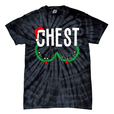 Chest Nuts Matching Chestnuts Funny Christmas Couples Chest Tie-Dye T-Shirt