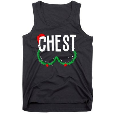 Chest Nuts Matching Chestnuts Funny Christmas Couples Chest Tank Top