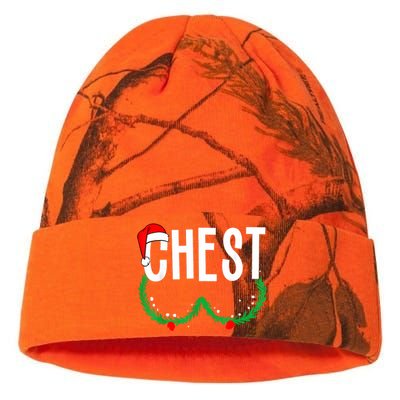 Chest Nuts Matching Chestnuts Funny Christmas Couples Chest Kati Licensed 12" Camo Beanie