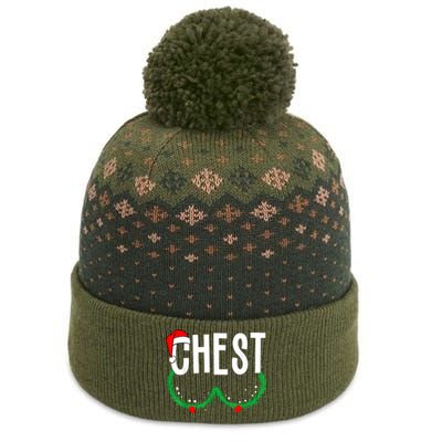 Chest Nuts Matching Chestnuts Funny Christmas Couples Chest The Baniff Cuffed Pom Beanie