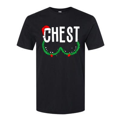 Chest Nuts Matching Chestnuts Funny Christmas Couples Chest Softstyle CVC T-Shirt