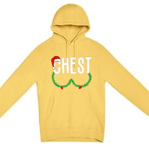 Chest Nuts Matching Chestnuts Funny Christmas Couples Chest Premium Pullover Hoodie