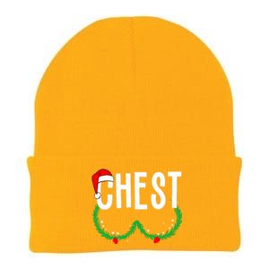 Chest Nuts Matching Chestnuts Funny Christmas Couples Chest Knit Cap Winter Beanie