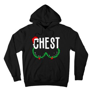 Chest Nuts Matching Chestnuts Funny Christmas Couples Chest Hoodie