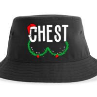 Chest Nuts Matching Chestnuts Funny Christmas Couples Chest Sustainable Bucket Hat