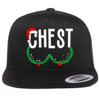 Chest Nuts Matching Chestnuts Funny Christmas Couples Chest Flat Bill Trucker Hat