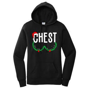 Chest Nuts Matching Chestnuts Funny Christmas Couples Chest Women's Pullover Hoodie