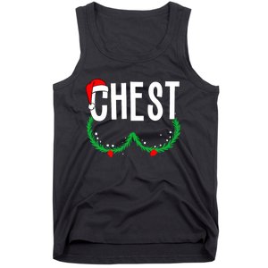 Chest Nuts Matching Chestnuts Funny Christmas Couples Chest Tank Top