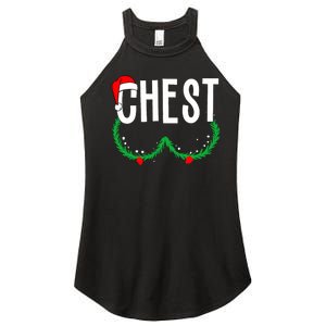 Chest Nuts Matching Chestnuts Funny Christmas Couples Chest Women's Perfect Tri Rocker Tank