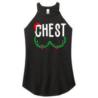 Chest Nuts Matching Chestnuts Funny Christmas Couples Chest Women's Perfect Tri Rocker Tank