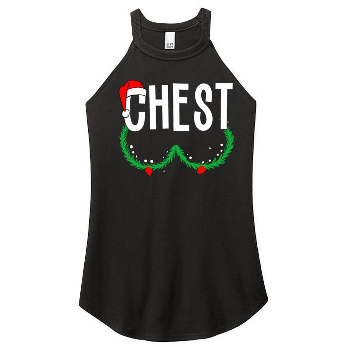 Chest Nuts Matching Chestnuts Funny Christmas Couples Chest Women's Perfect Tri Rocker Tank