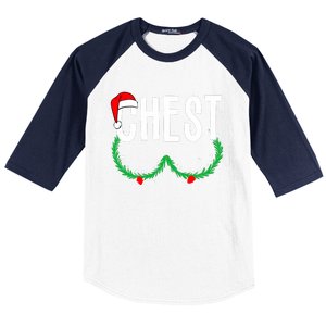 Chest Nuts Matching Chestnuts Funny Christmas Couples Chest Baseball Sleeve Shirt