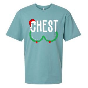 Chest Nuts Matching Chestnuts Funny Christmas Couples Chest Sueded Cloud Jersey T-Shirt